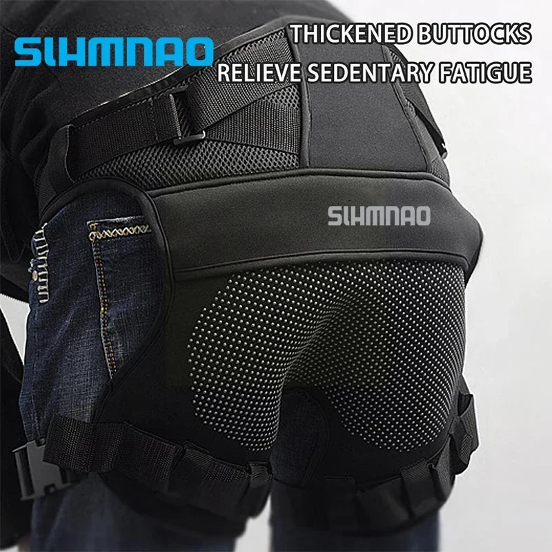 두꺼운 어부 낚시 시트 쿠션, 조절 및 통기성, 낚시 장비 시트, 남성용 미끄럼 방지 낚시 세트 2024