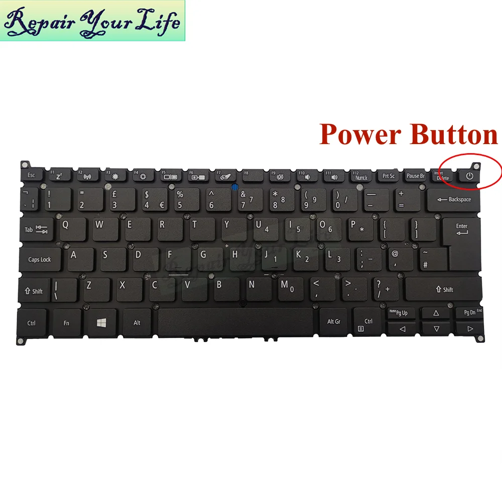 Teclado para Acer Swift Sf31456 54 54g Sf31441 N17w2 Aspire A514-52 N19h2 Sv3t Sv03t-a80b Pt-br uk Francês Latim Espanhol - Imagem 6