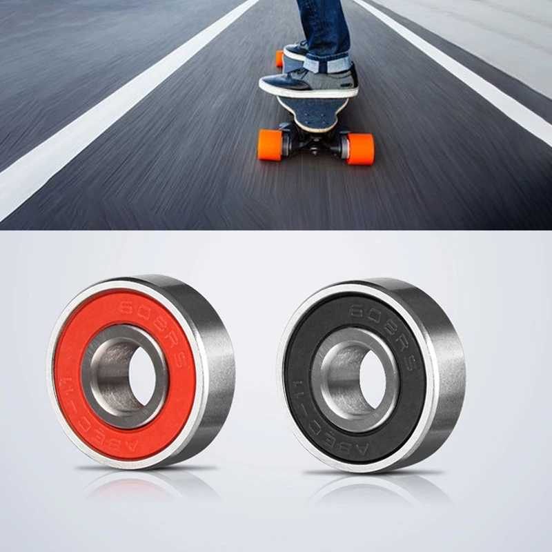 ABEC-11 High-speed Bearing 608RS Suitable for Skateboard Long Board Inline Roller Skates Ice Skates Low-noise 8PCS