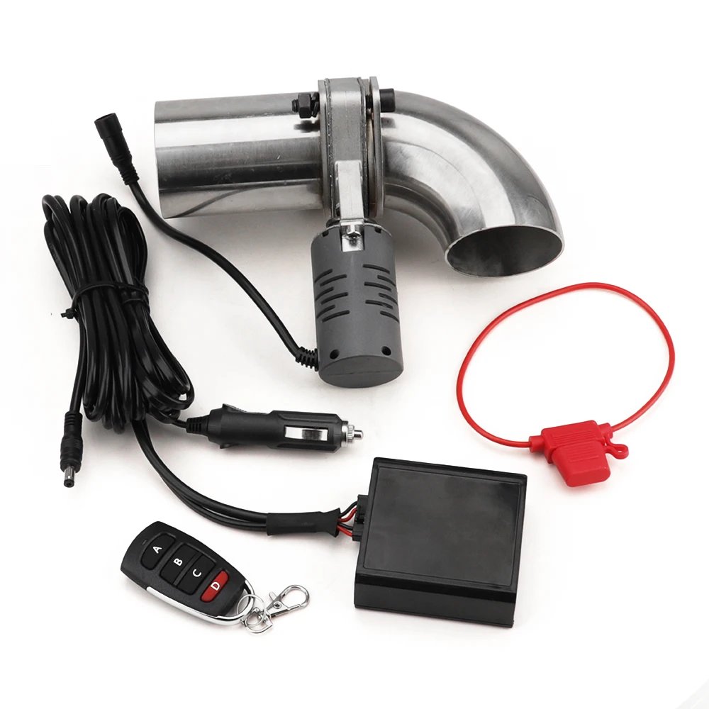 Exhaust Valve Muffler Cutout Kit Electric Exhaust Cutout Pipe Valve Set Automobile Wireless Remote Control System