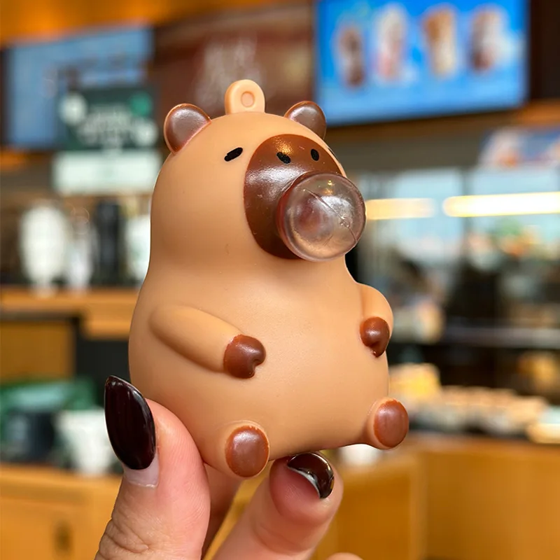 Capybara Doll Pinch Pendant Toy - Lifestyle Shot 3