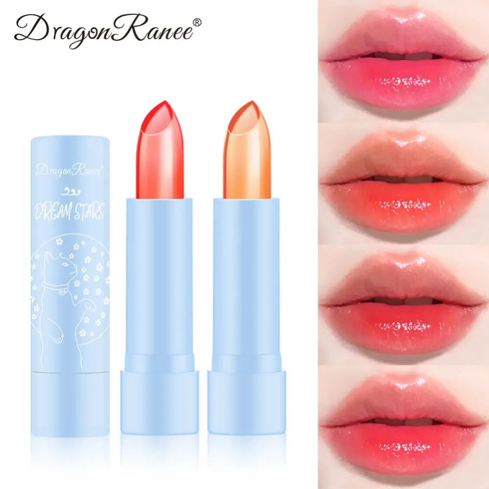 

1PCS Color Changing Lip Balm Longlasting Hydration Not Fade Easily Lip Balm Aloe Vera Jelly Anticrack And Drying Lip Mask Makeup