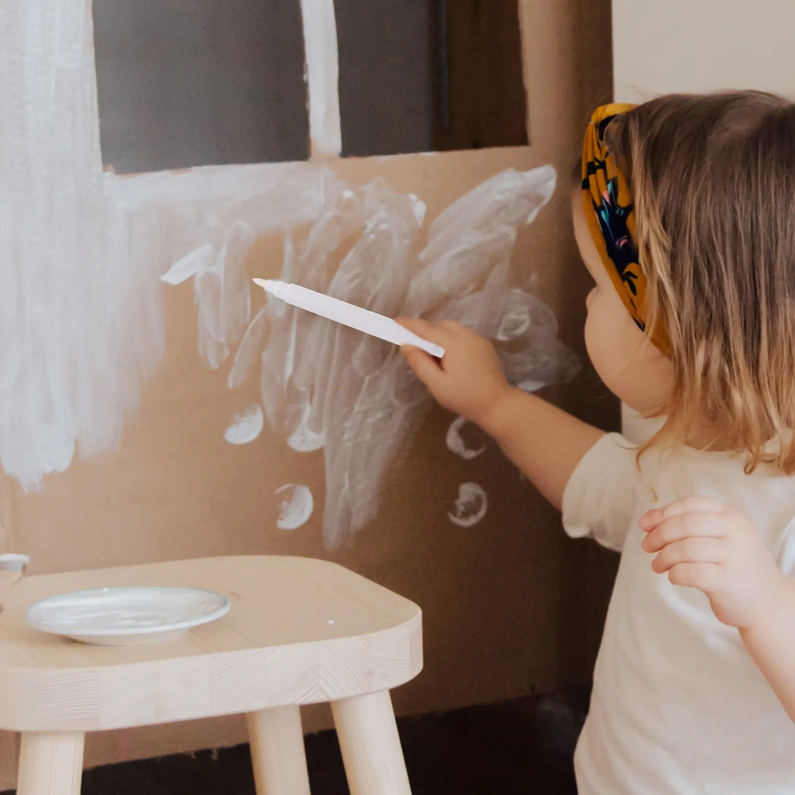 15Pcs 흰색 분필 마커 펜 액체 지울 수 있는 칠판 마커 먼지가 없는 습식 천으로 쉽게 닦아낼 수 있는 학생에게 적합