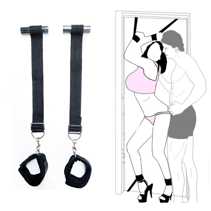 Bondage Restraint Sex Hanging Door Swing Handcuffs Shackles Fetish Sex Toys Women Men Adult Games