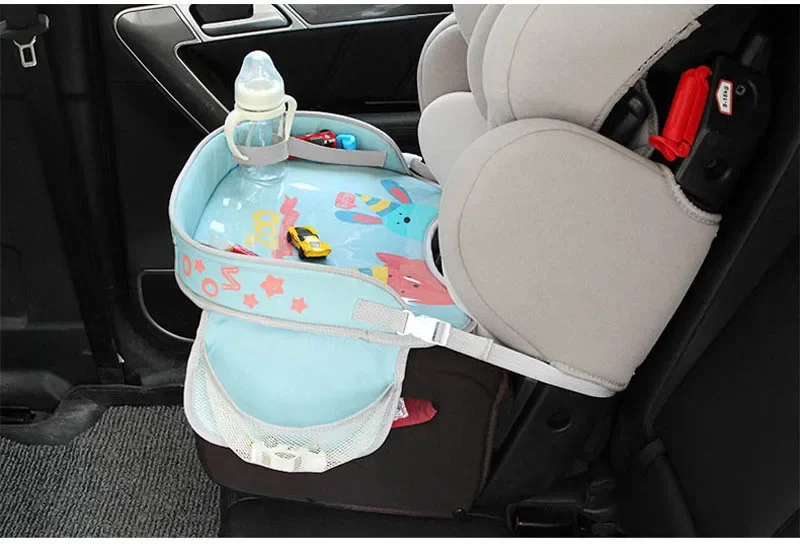 Car Seat Tray Storage Kids Toys Infant Holder Children Dining Drink Table in-car Accessories Baby Fence Waterproof