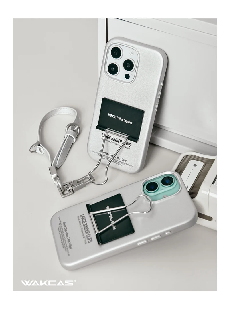 Wakcas Niche Design Leather Stand Folder Case for iPhone