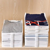Layered Folding Clothes Storage Board  Pants T-Shirt Organizer Rack for Home Wardrobe Short Sleeve Classification Stacking Board 2