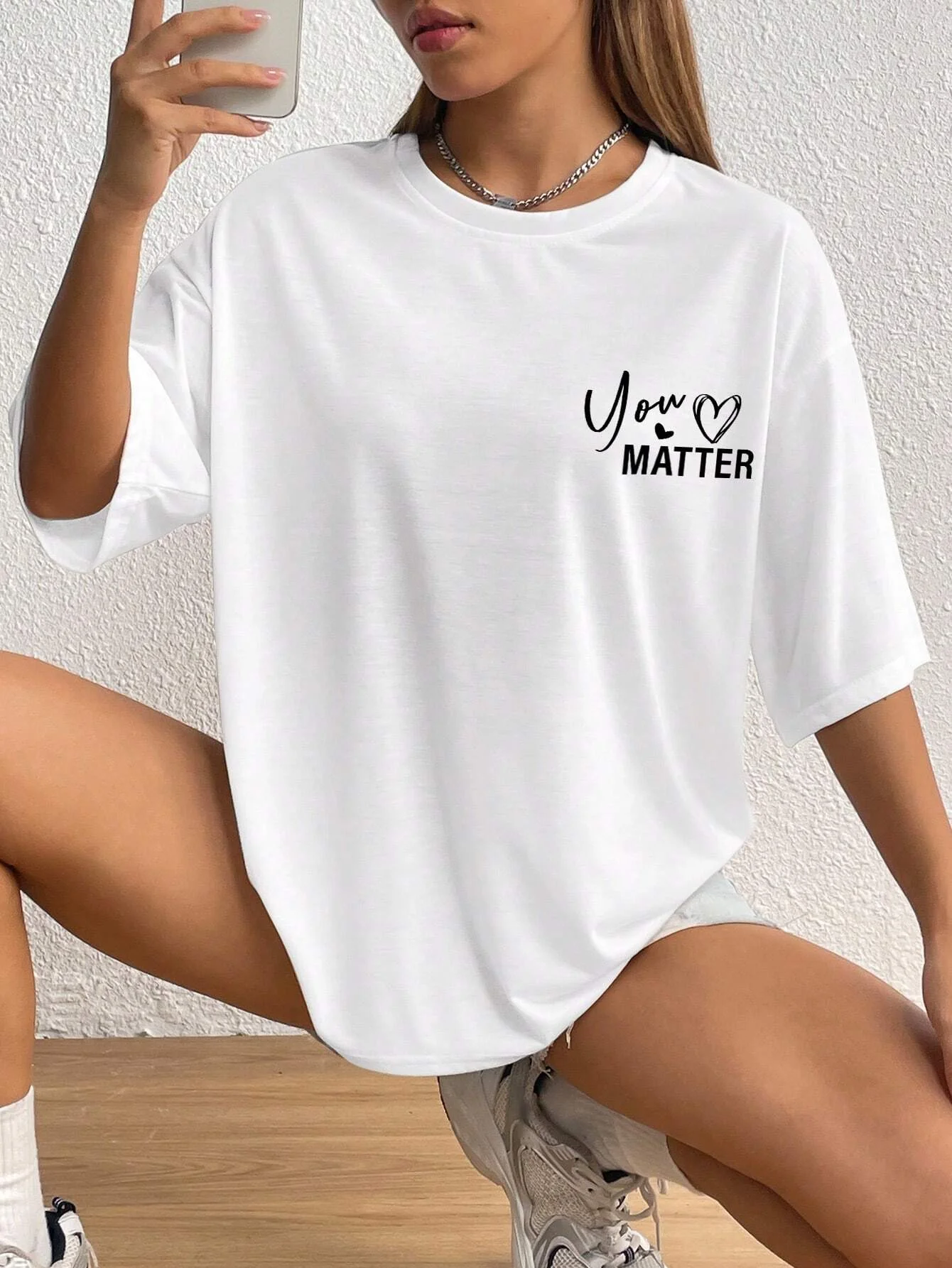 To The Person Behind Me: You Are Amaeing Damen-T-Shirts, Sport-Freizeit-T-Shirts, atmungsaktive Baumwolle, kurzärmelig, übergroßes T-Shirt – Detail 16