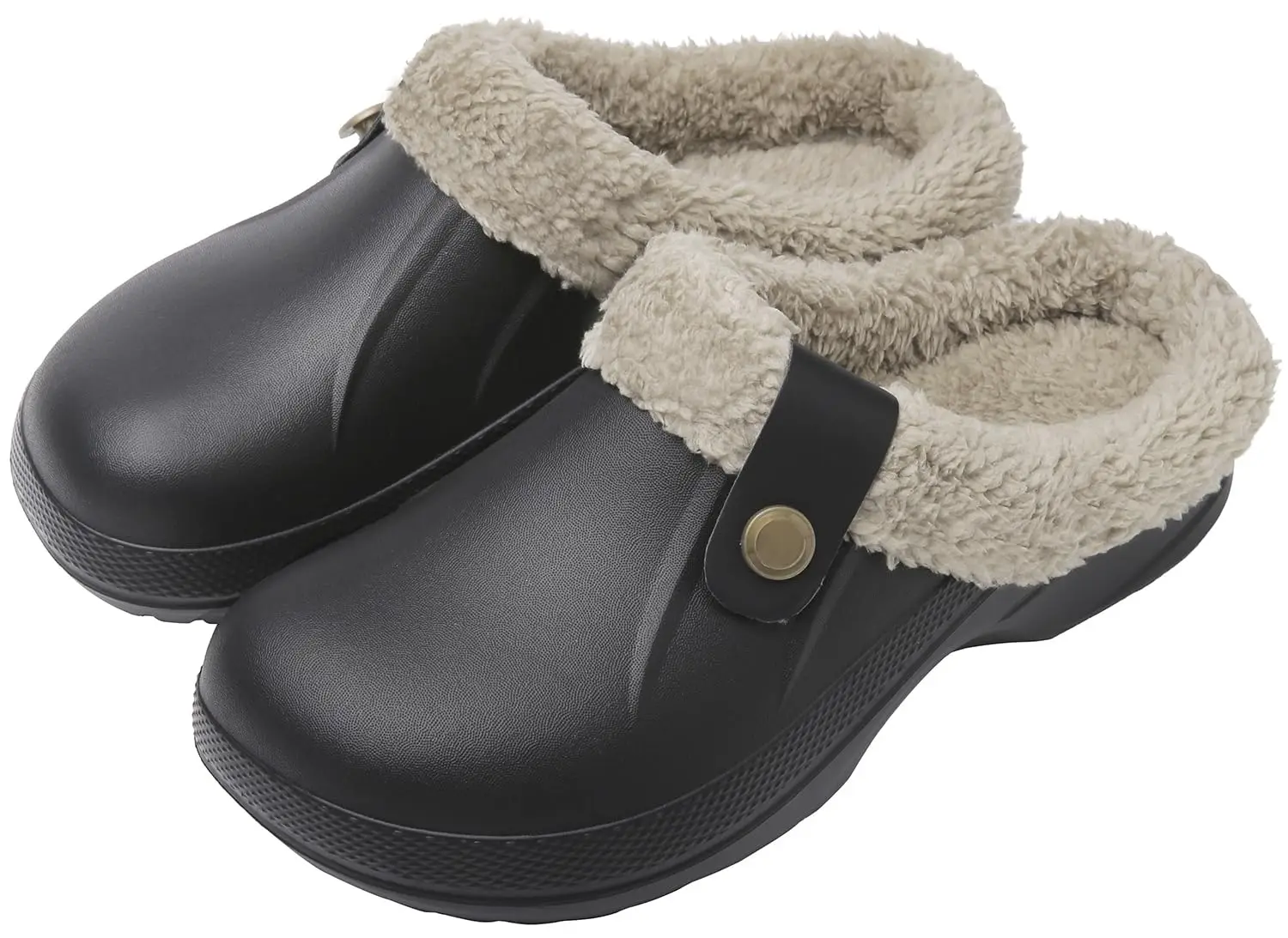 Gacimy Herren Klassische Plüschhausschuhe Mit Memory Foam Sohle_voghion.com