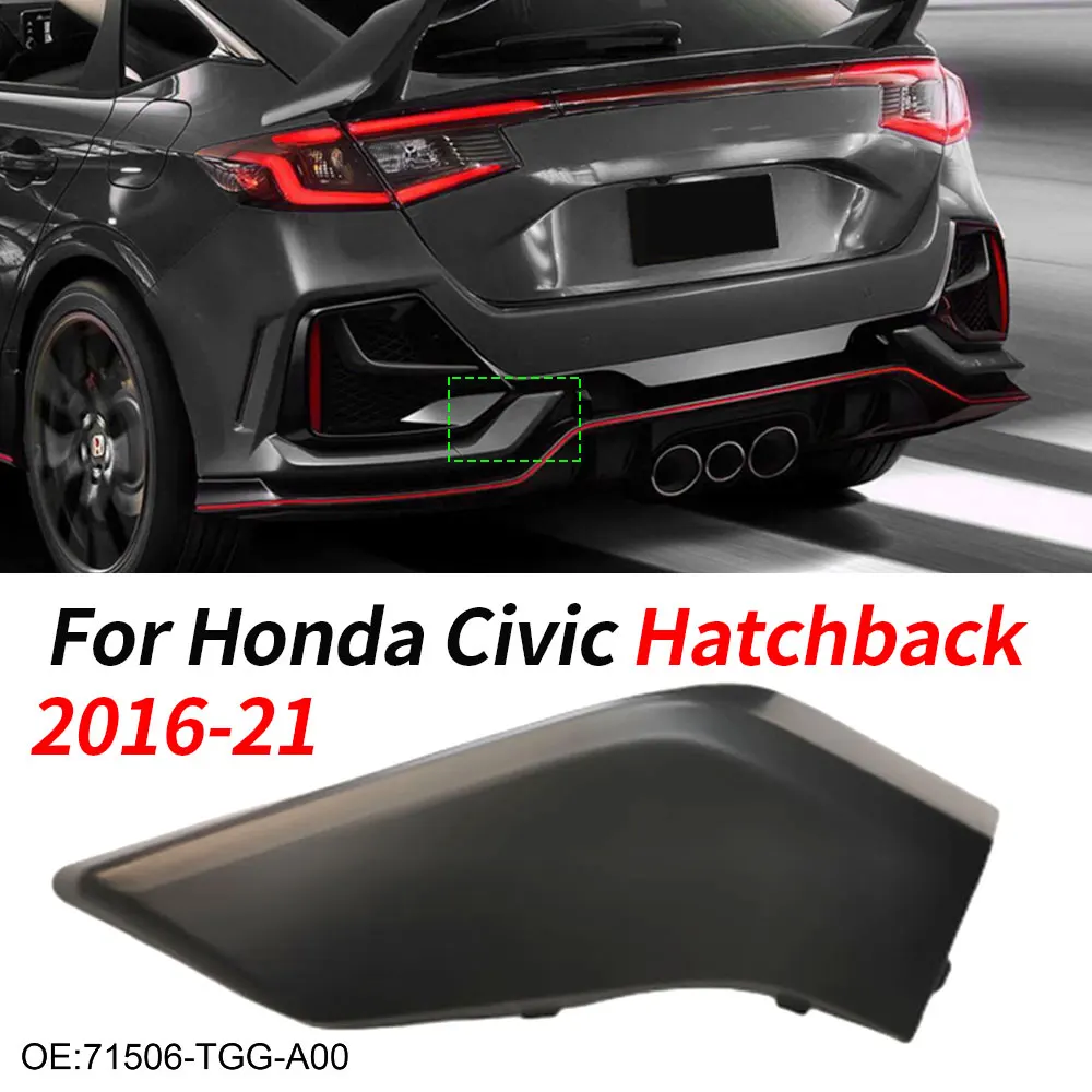CarRearBumperTowHookCoverCapForHondaCivicHatchback20162021