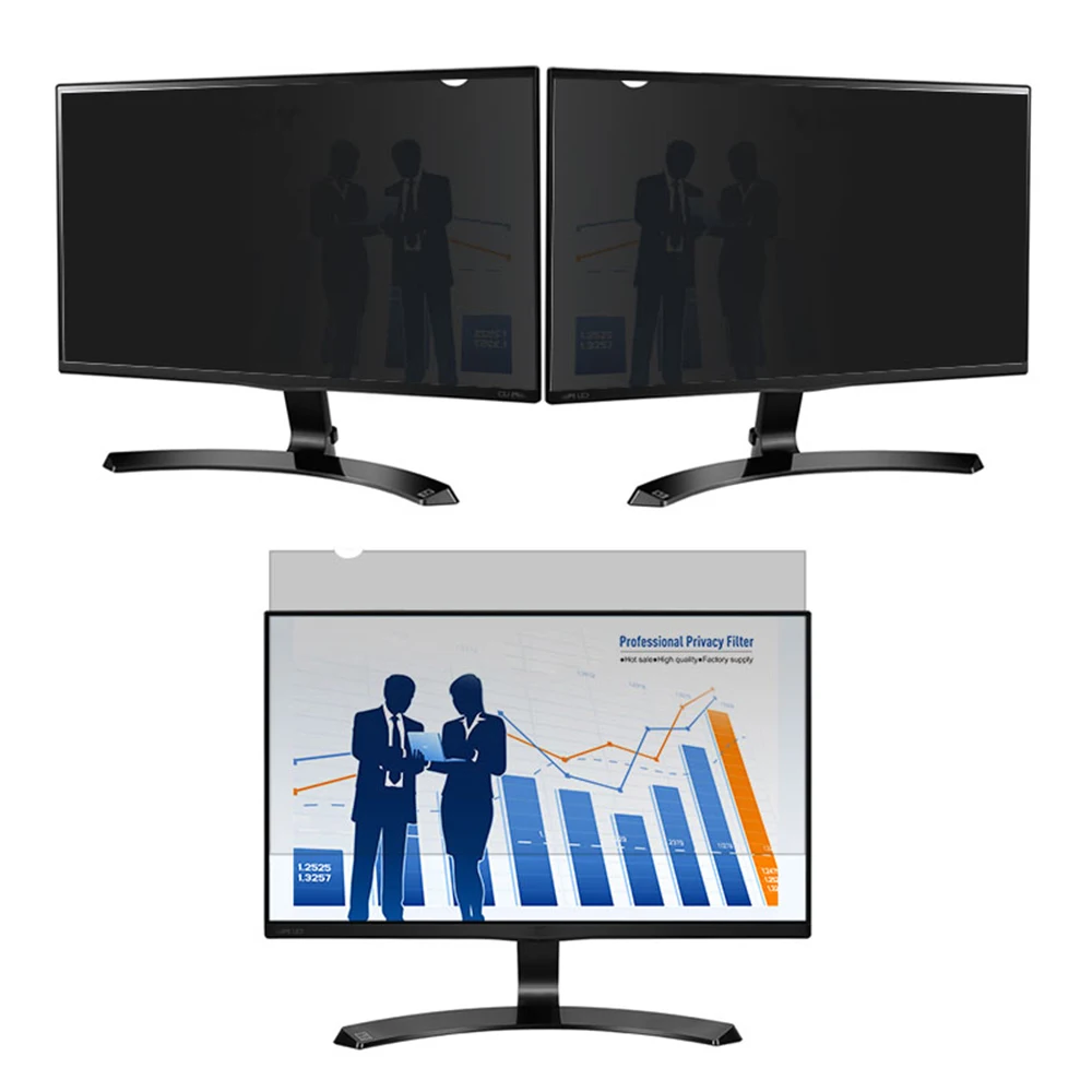 Privacy Screen Filter Reversible High-transmittance 30&deg; Invisible Anti-UV Anti-glare Film For 27'' Monitor 16:9 Aspect Ratio monitor screen film