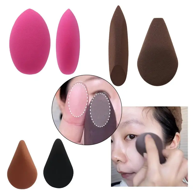 Spugne Dettagliate per il Trucco, Applicatori per Fondotinta in Polvere e Crema, Strumenti Cosmetici per Contorno e Illuminante - immagine 6
