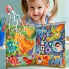 Wooden Jigsaw Magnetic 3D Puzzles Book Educational Toys For Children Baby Kid Portable Montessori Learning Intelligence ﻿Toys 4