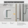 56-60" W × 76" H Glass,Frameless with Handle and Seal Strip for Waterproof,Sliding Shower Door in Stylish and Modern,Sliver 3