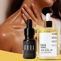 GODA Silk Body Oil with Pheromone Fragrance Brightens Complexion Tightens Deep Moisture Non-Greasy Radiance Enhancer for Women
