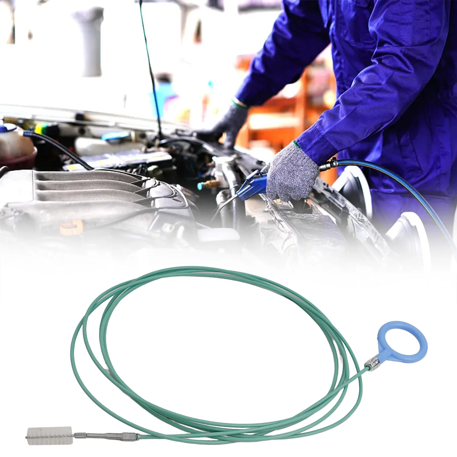 Car Drain Cleaning Brush Car Sewer Unclogger Cleaning Brush Sunroof Long Hose Drain Cleaning Brush