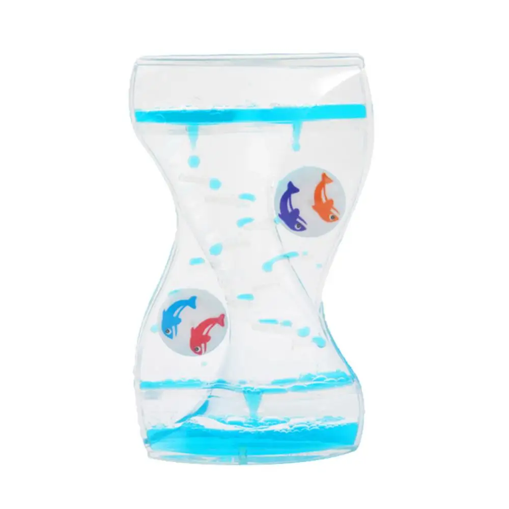 Timer Moving Drip Oil Hourglass Liquid Bubble Kids Toy Home Office Desk Decor 4