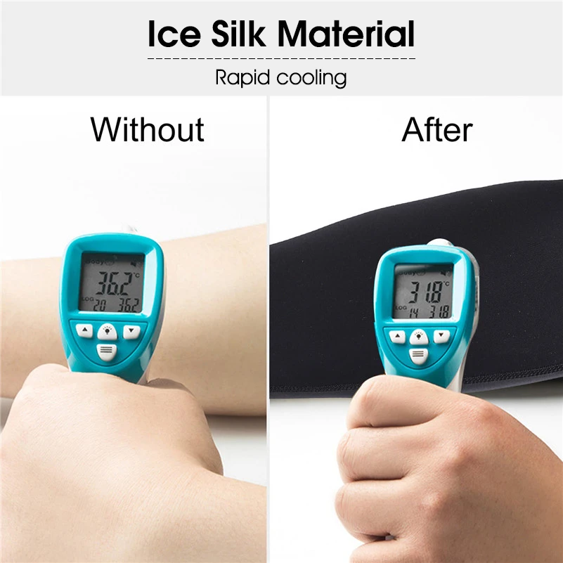 Cooling Arm Sleeves Sun Protection Arm Sleeves Arm Sleeves Ice Silk Arm Sleeves Cycling Arm Warmers Sun UV Protection