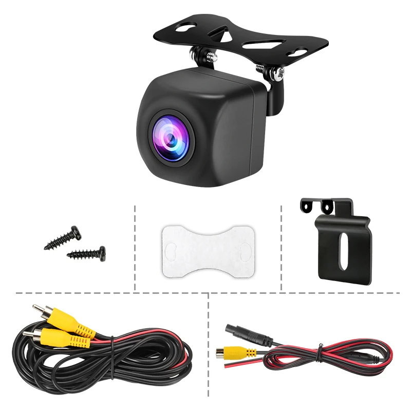 Jansite AHD 720P Rear View Camera IP69K Waterproof 140° Backup Cameras Super Night Vision Parking Assistance For Android Radio 360 camera for car Vehicle Cameras