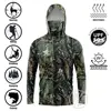 New Breathable Anti Mosquito Dry Thin Fishing Shirt Mens Outdoor Long Sleeve fishing clothes UV Clothing Hooded Coat Sunscreen 5