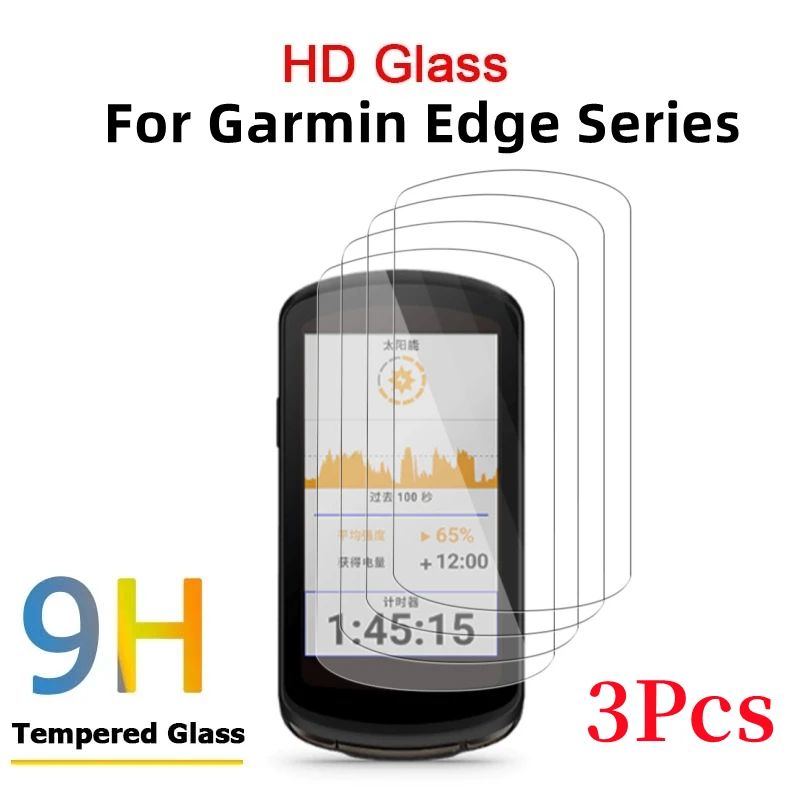 3 Pz Vetro Temperato Per Garmin Edge 1040 1030 820 830 840 520 530 Edge Explore 2 Gps Bicicletta Cronometro Pellicola Proteggi Schermo