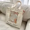 Large Capaci Canvas Tote Bag Women's Commuter op Bag Single oulder Cuter Bag High Aesthetic Value Student Book Bag
