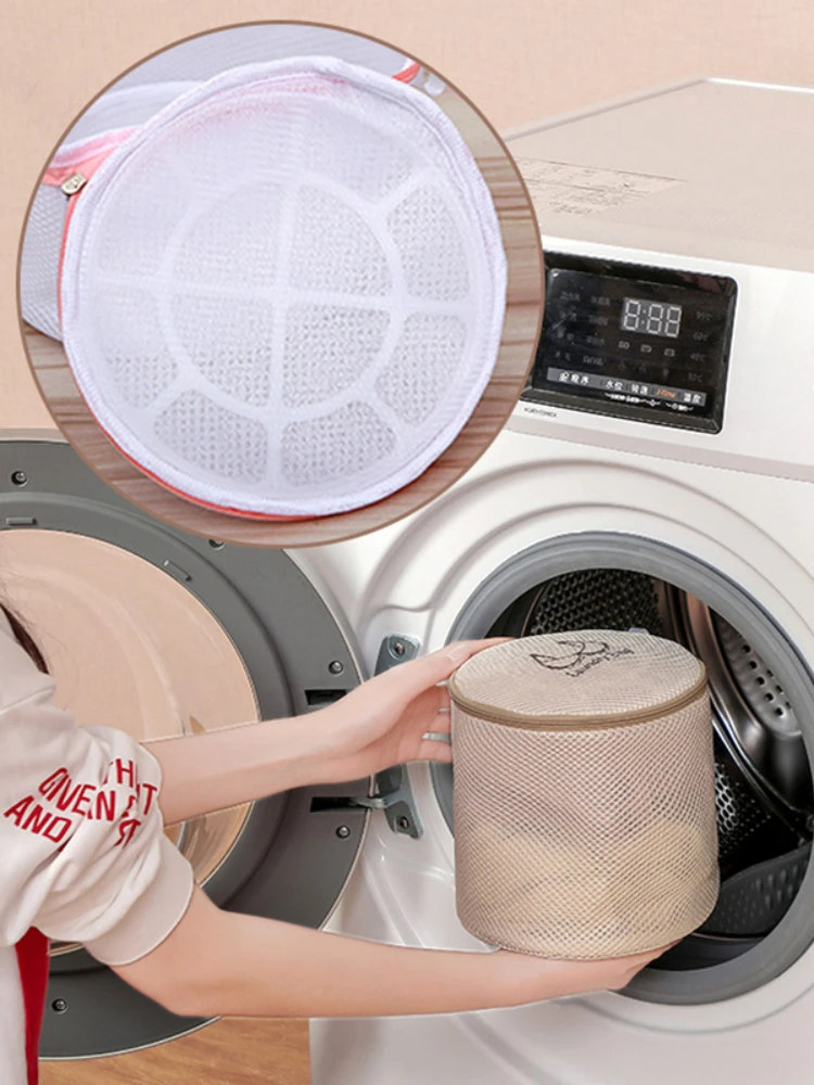 1Pcs Mesh Laundry Bag Laundry Wash Bags Coarse Net Laundry Basket Laundry Bags for Washing Machines Bra Underwear Socks Bag 2