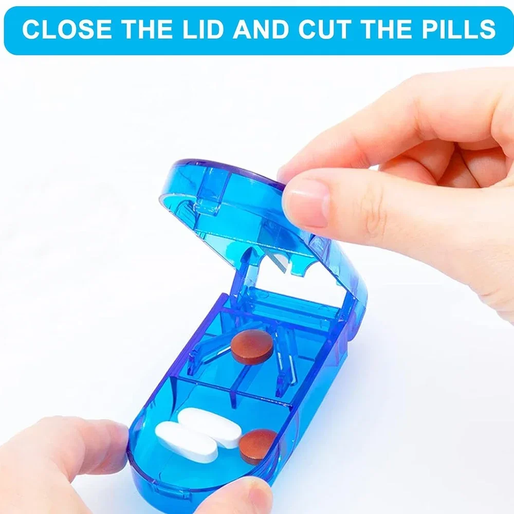 Precision Pill Cutter and Splitter with Built-In Pill Storage