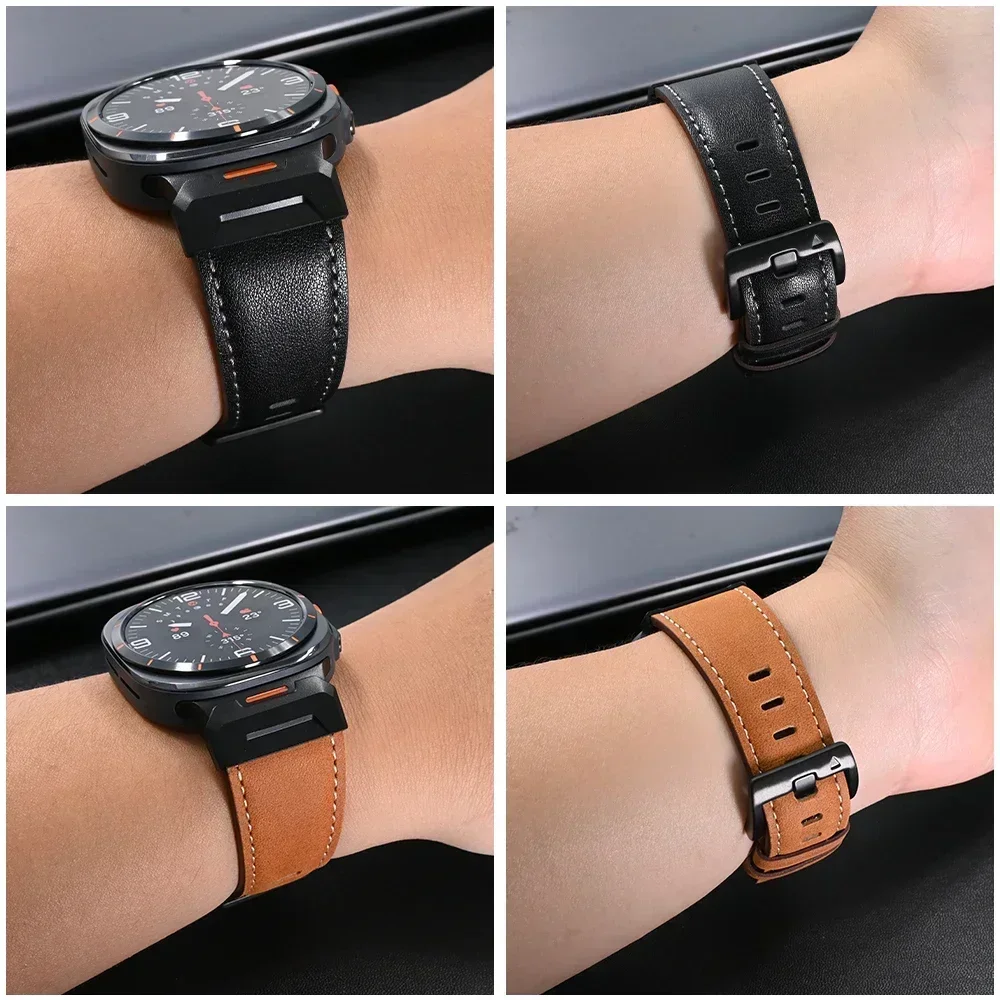 Luxury Leather QuickFit Watch Band – Elegant Business Belt Bracelet