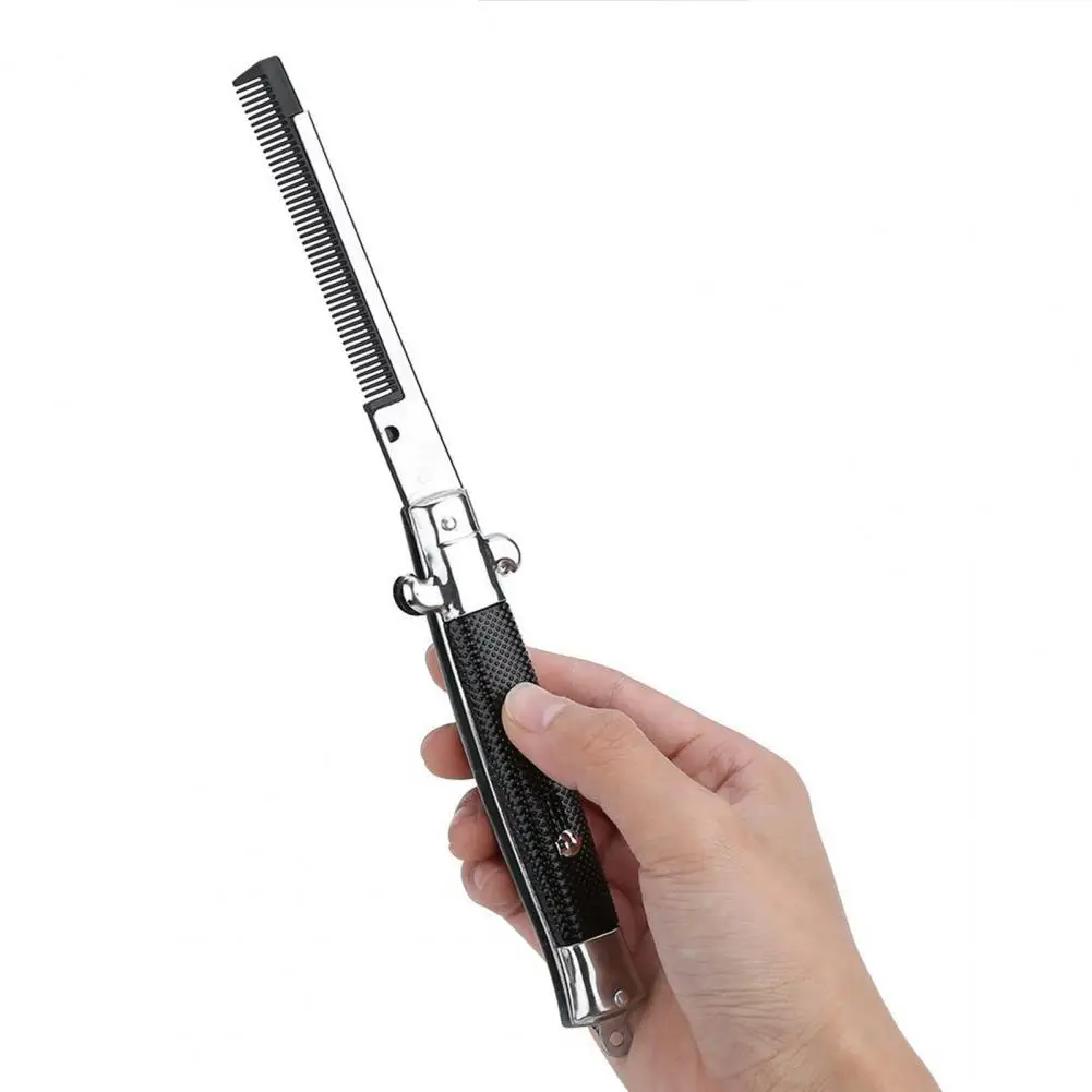 

Полезная практичная безопасная для путешествий Защитная пружинная масляная расческа для волос для салонного салона масляная расческа для волос Автоматическая пружинная расческа