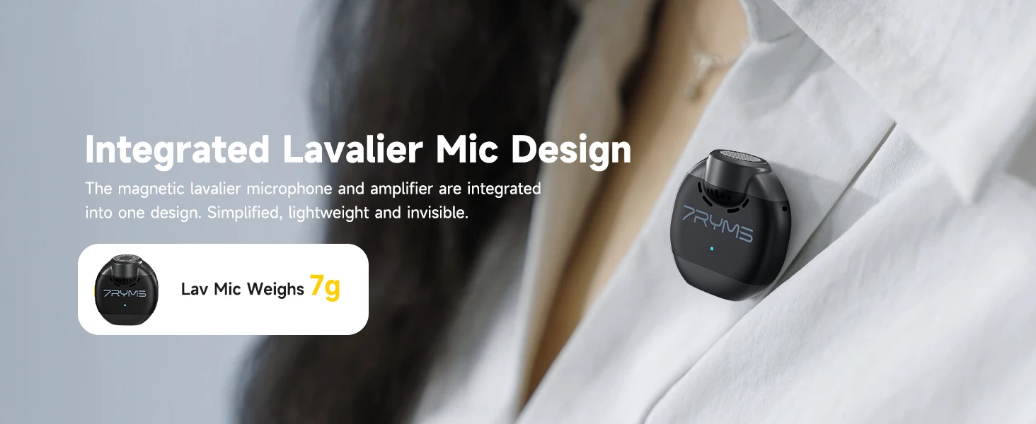 7RYMS WA2 Voice Amplifier with Wireless Lavalier Microphone description image 8
