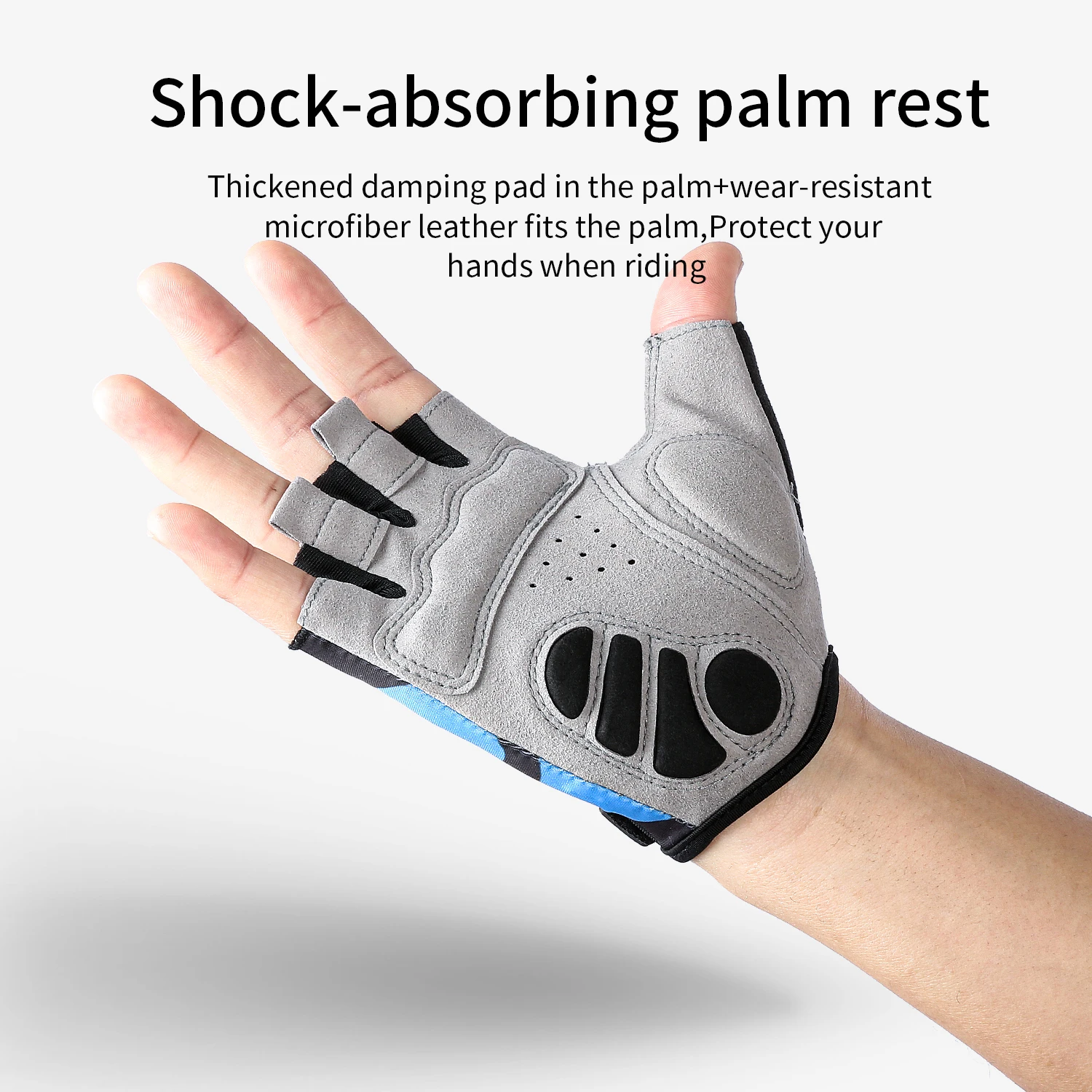 Newest Summer MTB Bike Half Finger Cycling Glove Bicycle Breathable Shock Absorbing Sport Gloves Antiskid