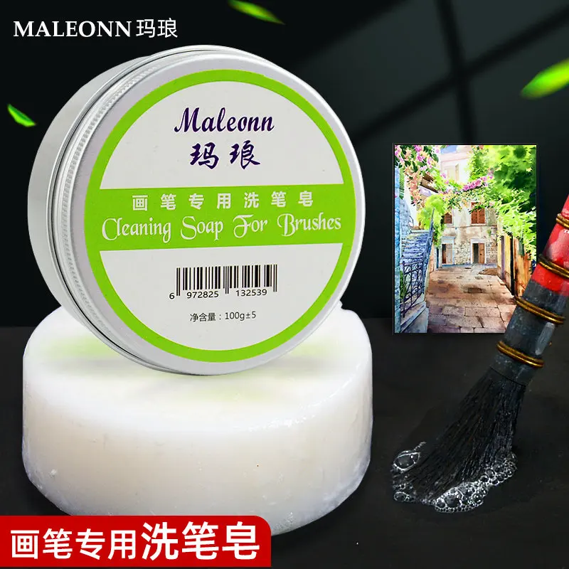 Brush e wash pen soap iron box art watercolor oil paint painting pen Ancient method wash soap brush seal glue