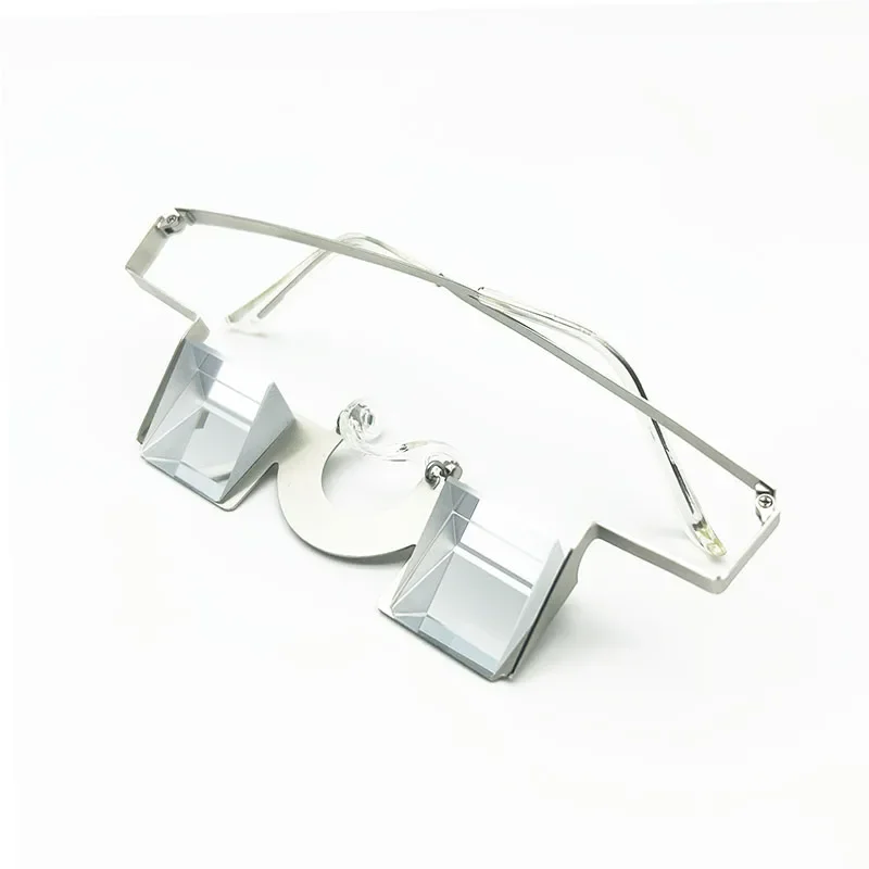 Climbing glasses 1.20oz light weight belay glasses with strong metal frame and high transparent K9 prism for climbing