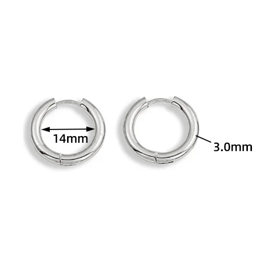 Gioielli Unisex Orecchini A Cerchio In - Huggie Con Zirconi Gioielli Unisex Orecchini A Cerchio In - Huggie Con Zirconi