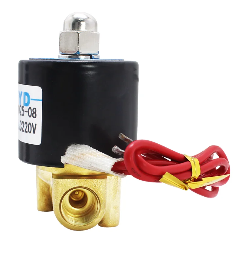 Normalerweise geschlossenes Magnetventil, Wasserventil, 2W025-08 DC24V/AC220V 2 Sub-Switch-Ventil, 1/4 Messing-Steuerventil – Detail 11