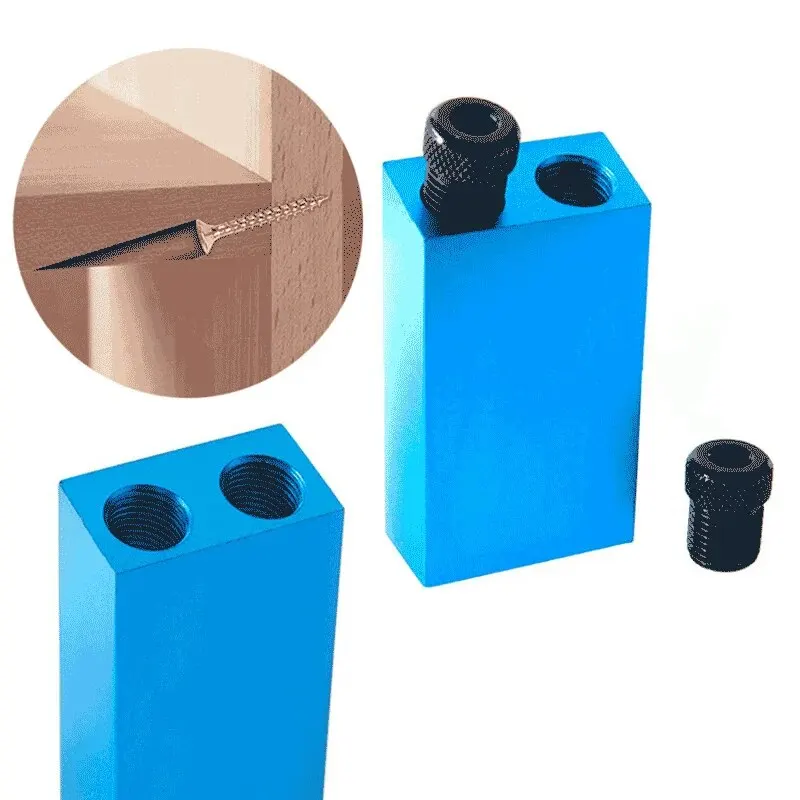 Woodworking Drill Tool Set 14pc 15&deg; Oblique Hole Locator 7pc Drilling Regulator Limit