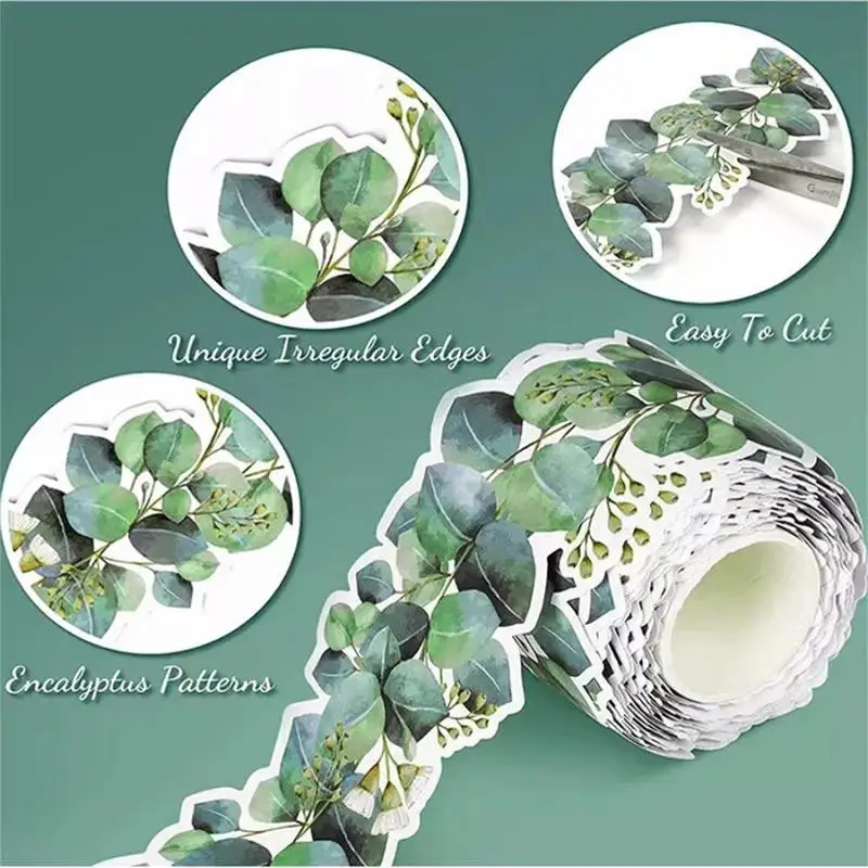 

Eucalyptus Border Bulletin Board Bulletin Board Border For Classroom DIY Waist Line Decorative Strip Peel Stick Wall Sticker
