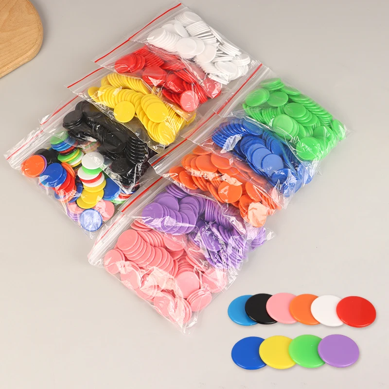 Poker Chips Math Bingo Chips 100Pcs