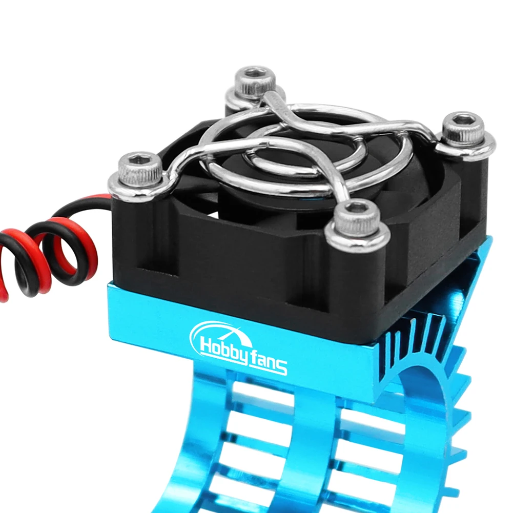 Electric Motor Heat Sink with 5V Cooling Fan for 1/14 1/16 1/18 370 380 390 RC Car for 2838 2858 2845 Brushless Motor