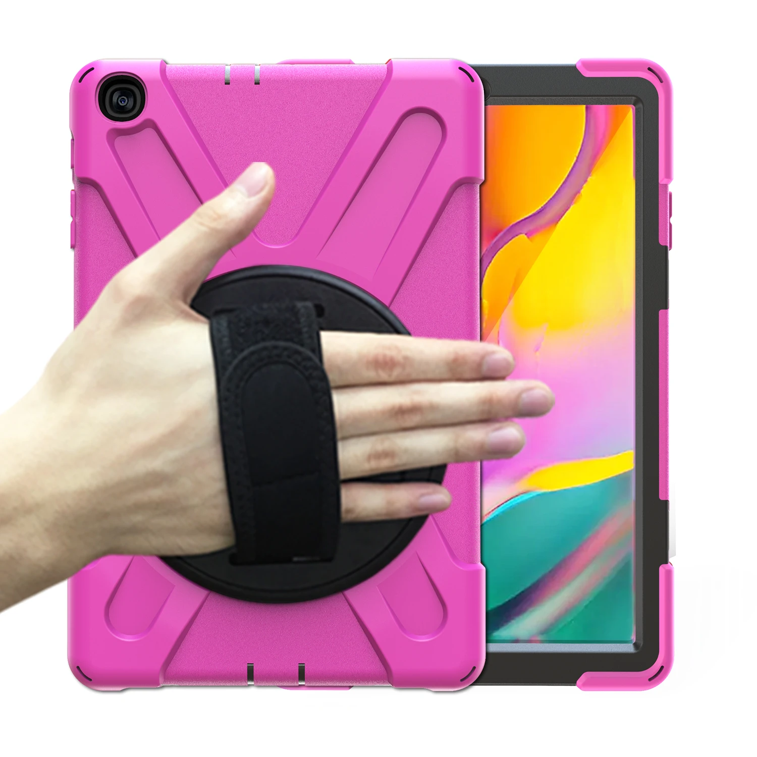 

Противоударный чехол для планшета повышенной прочности для Samsung Galaxy Tab A 10,1 2019, T510, T515, искусственная кожа, мягкий силиконовый чехол, чехол
