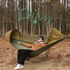 Automatic Quick-opening Mosquito Net Hammock Outdoor Camping Pole Hammock swing Anti-rollover Nylon Rocking Chair 280x140cm 1