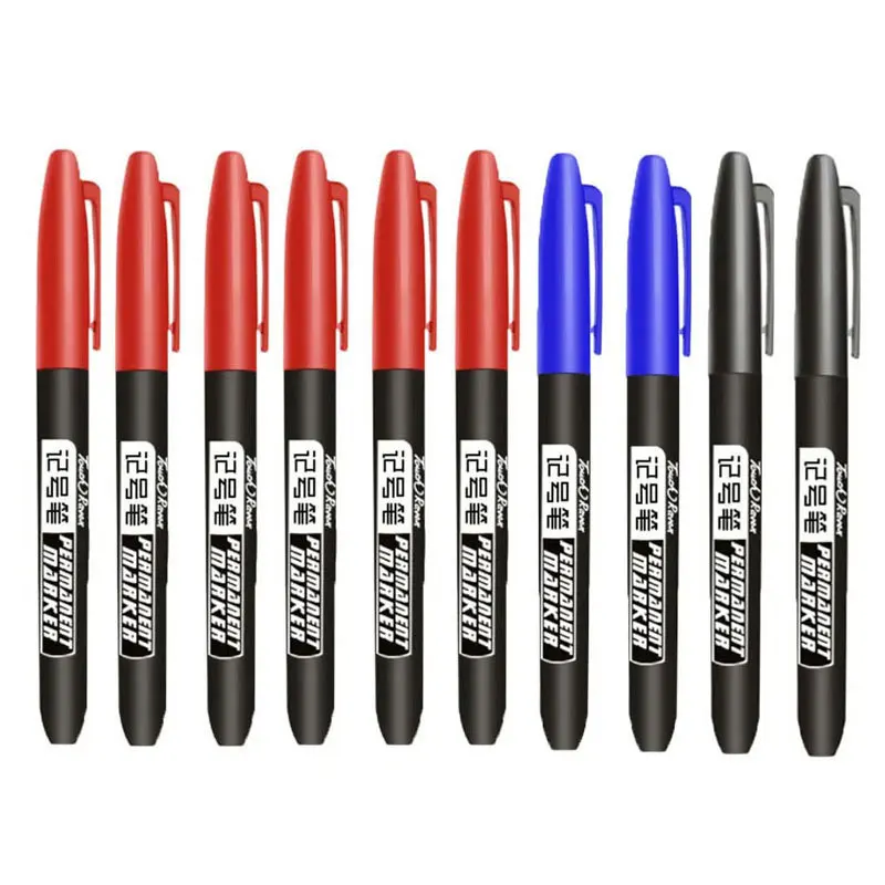 Vibrant Waterproof Permanent Marker Set - Assorted Colors for Manga, Sketching & Art Supplies