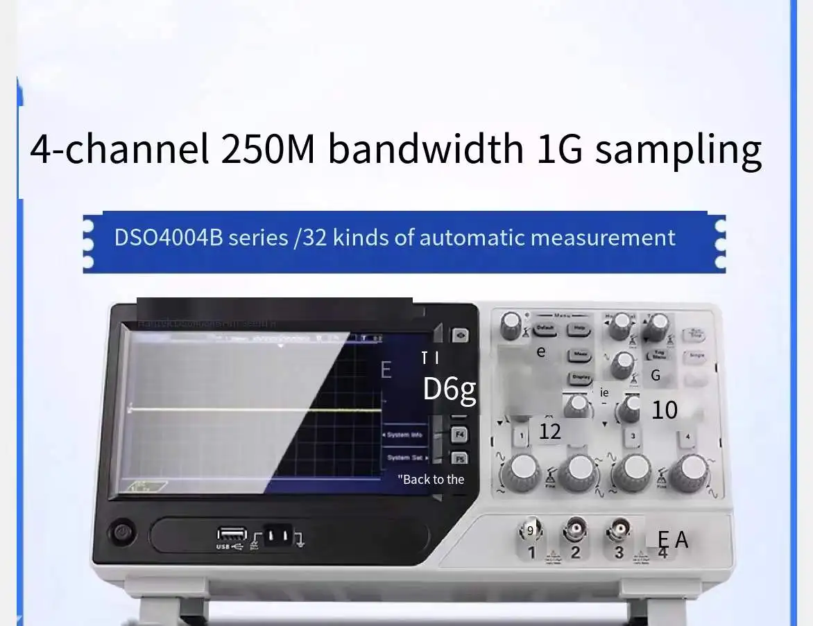 Hantai hantek DSO4084B/4104B4204B Настольный 4-канальный осциллограф 250 МГц полоса пропускания