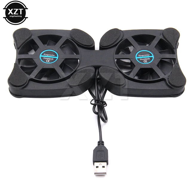 Support de refroidissement portable pour ordinateur portable, ventilateur pliable, coussin de refroidissement, refroidisseur de processeur pour ordinateur portable, refroidisseur USB 1