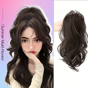 Synthetic Ponytail Wig For Female Grab Clip Waterfall High Ponytail Lazy And Spicy Girl Natural Fluffy And Lightweight Wig