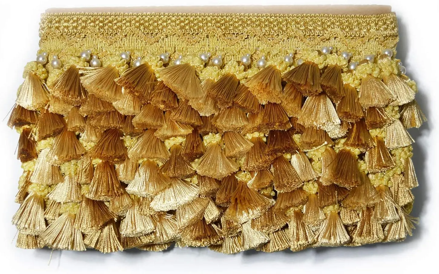 2 metri 15 cm di larghezza nappa frangia trim pizzo polyerter fibbon frange per cucire tende vestito nappe passamanerie treccia accessori artigianato