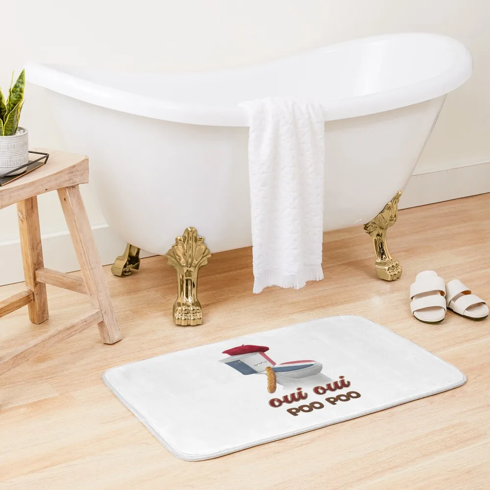 

oui oui poo poo french toilet Bath Mat Carpet Bathroom Absorbent Carpet For Bathroom Bathroom Rug Mat