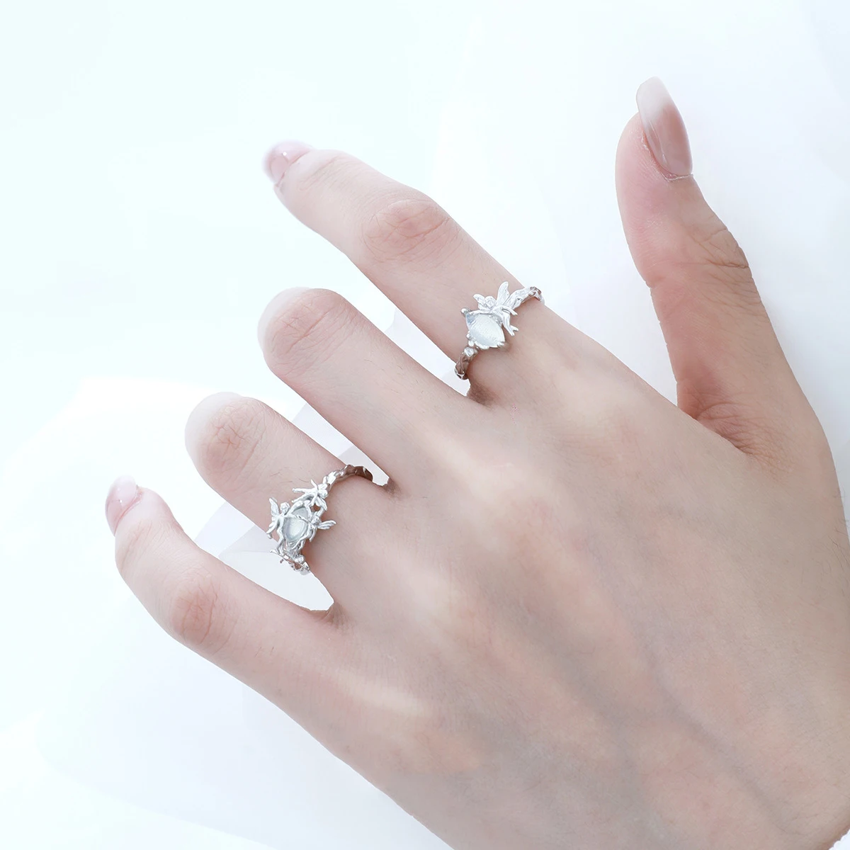 Original Single Elf S925 Sterling Silver Open Ring Women