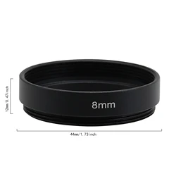 Macro Focusing M42 Extension Tube Ring Set - Adjustable Lens Mount Adapter (8mm)